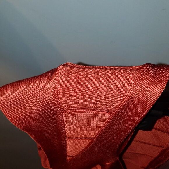 French Connection, Sz 16  Burnt Orange, Short Sleeve. Fall Dress - Picture 7 of 16